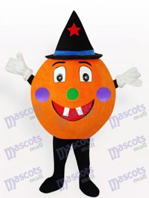 Orange Pumpkin Anime Adult Mascot Costume