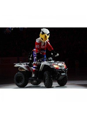 Slapshot of the Washington Capitals Bald Eagle Mascot Costume Animal