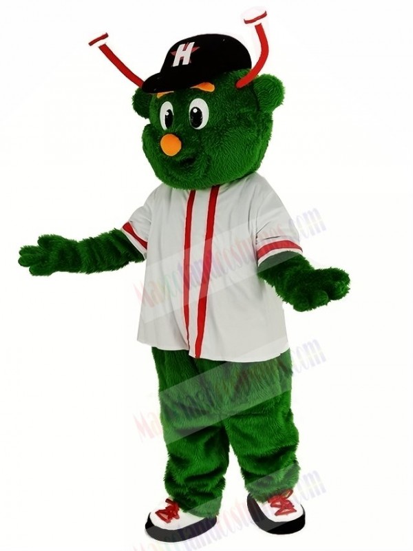 Astros Aliens with White T-shirt Mascot Costume