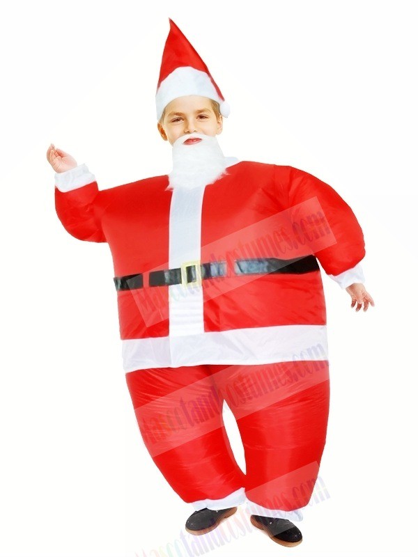 Santa Claus Inflatable Halloween Christmas Xmas Mascot Costumes Cartoon For Kids