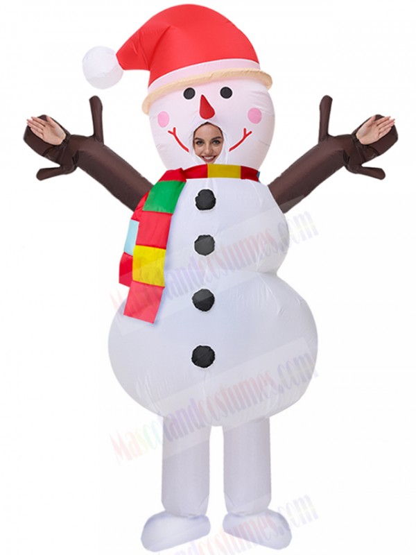 snowman inflatable costume