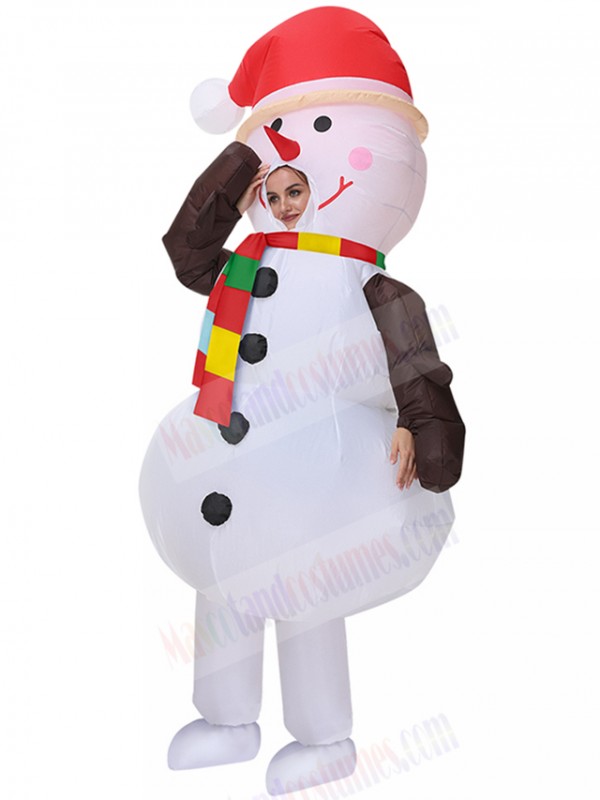 snowman inflatable costume