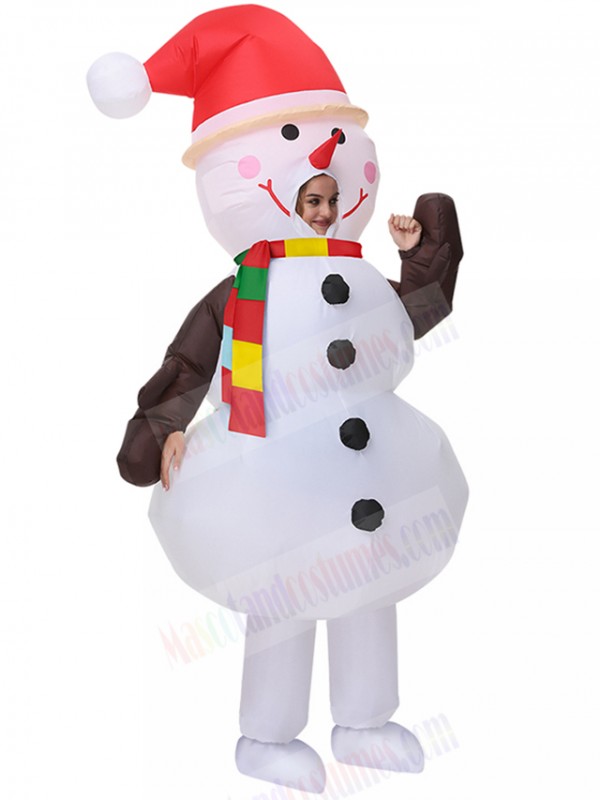 snowman inflatable costume