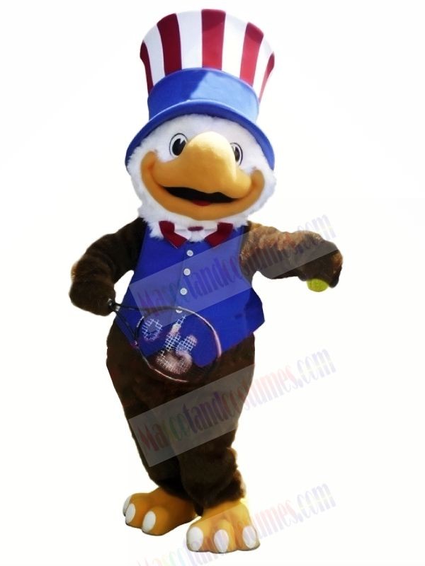 Blue Vest American Olympics Eagle Mascot Costumes Animal