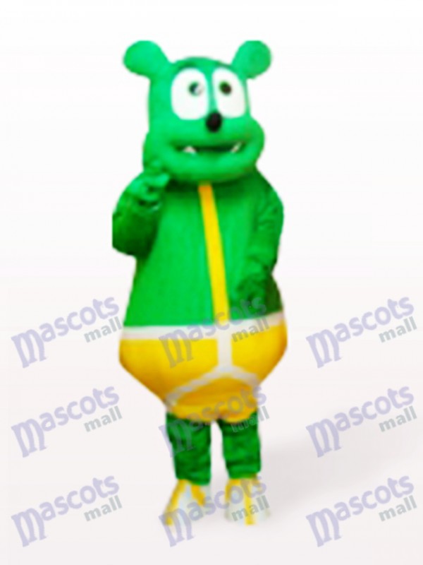Green Bear Monster Cartoon Mascot Costume
