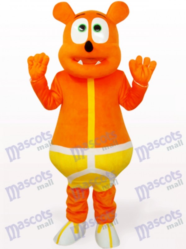 Yellow Bear Monster Animal Mascot Costume