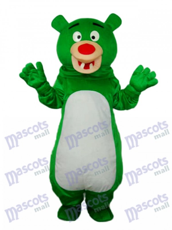 Short-haired Orange Bear Mascot Adult Costume