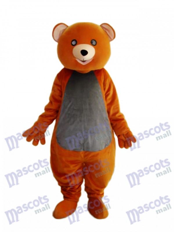 Brown Teddy Bear Mascot Adult Costume