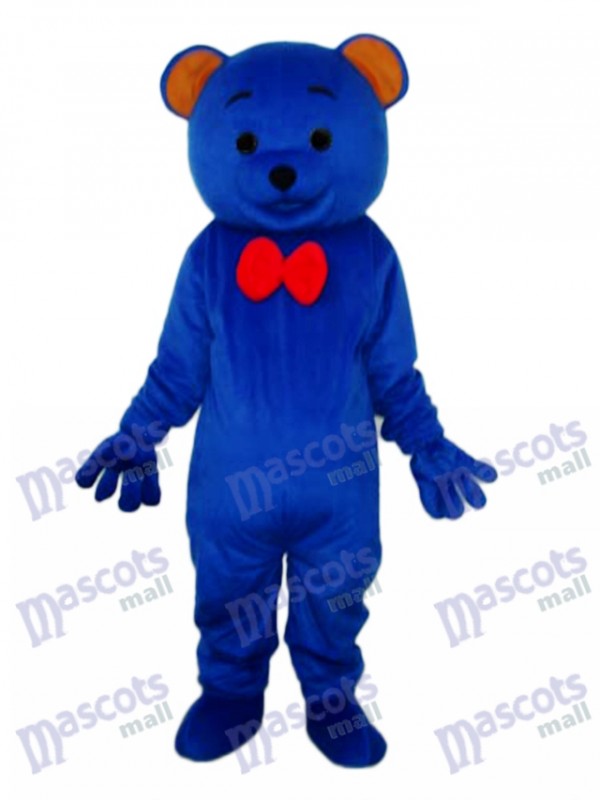 Blue Teddy Bear Mascot Adult Costume