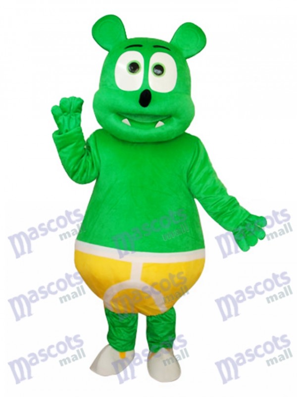 Green Bear Mascot Adult Costume