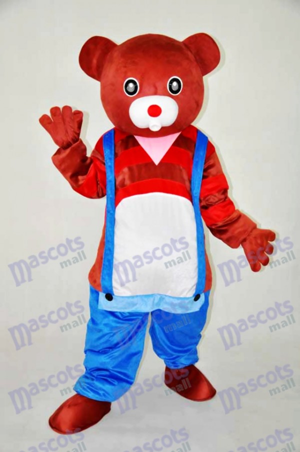 Brown Bear Teddy Bear Mascot Adult Costume