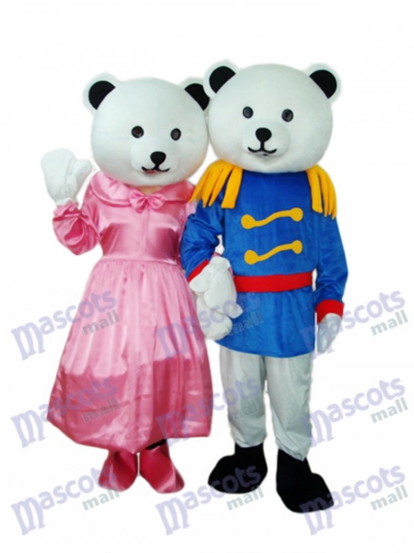 General Bear Couple Mascot Adult Costume