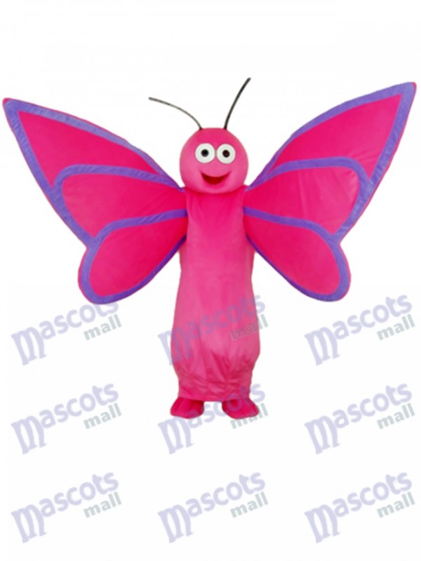 Pink Butterfly Mascot Adult Costume