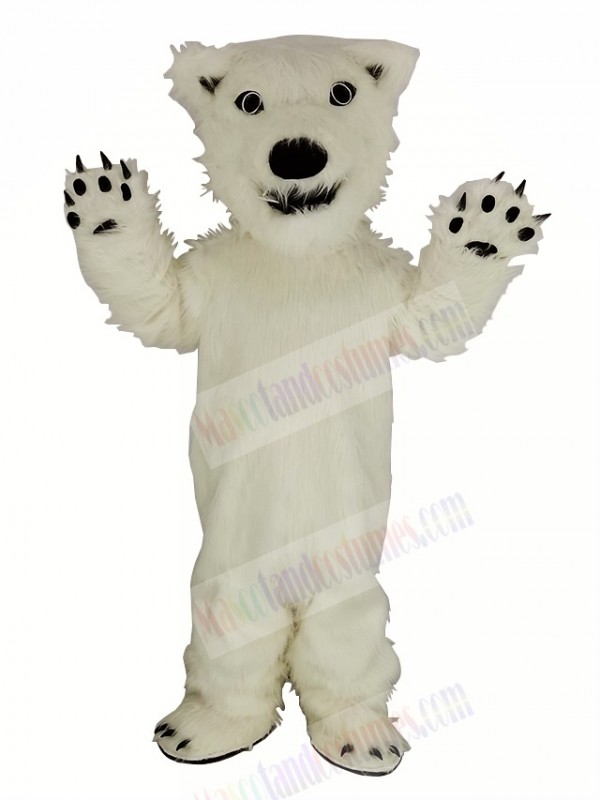White Polar Bear Mascot Costume Animal
