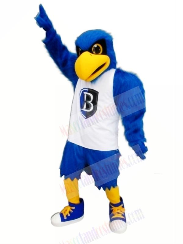 Blue Eagle with White Vest Mascot Costumes Animal