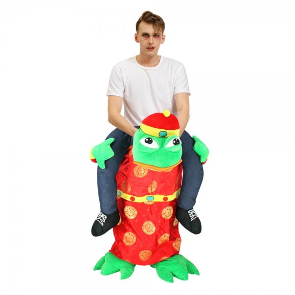 Rich Frog Carry me Ride on Halloween Christmas Costume for Adult 