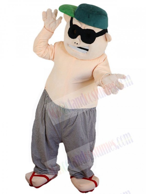 Bad Guy Man mascot costume