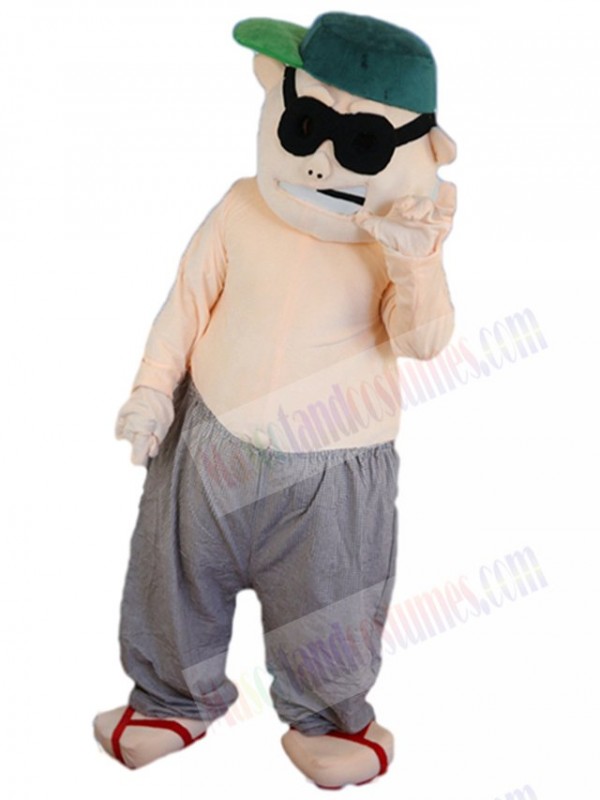 Bad Guy Man mascot costume