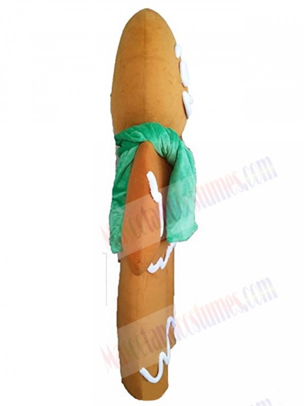 Gingerbread Man mascot costume