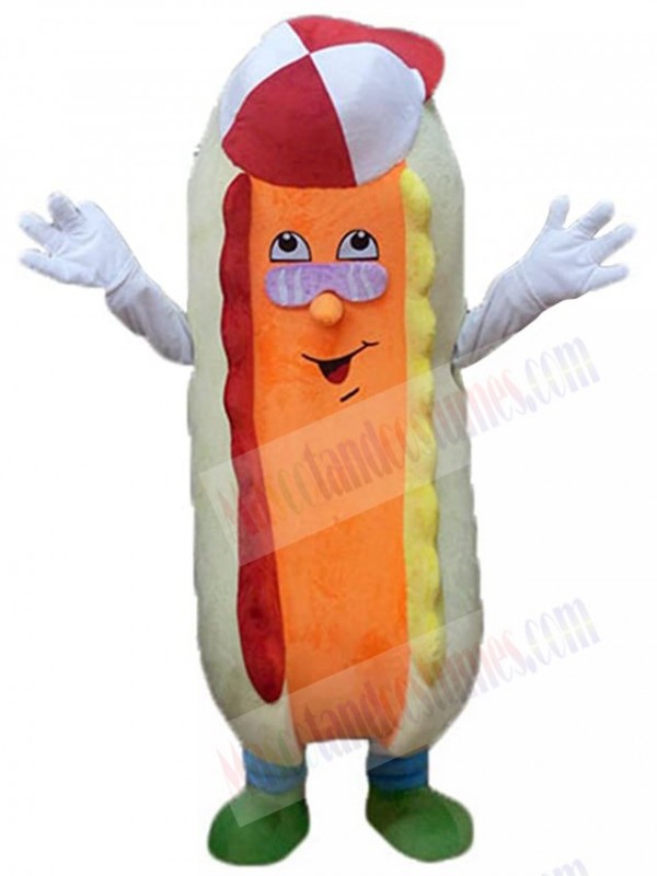 Hotdog mascot costume