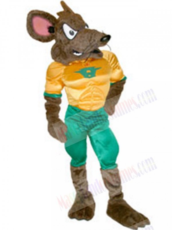 Huron Rat mascot costume