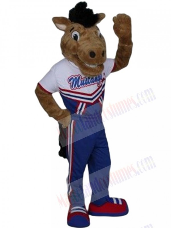 Mustang Horse mascot costume