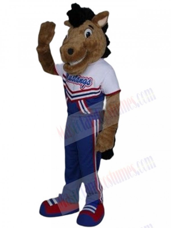 Mustang Horse mascot costume