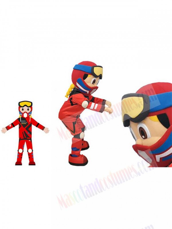 Ski Girl mascot costume
