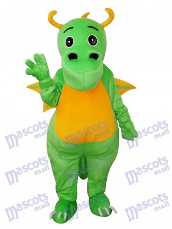 Big Nose Green Dinosaur Mascot Adult Costume
