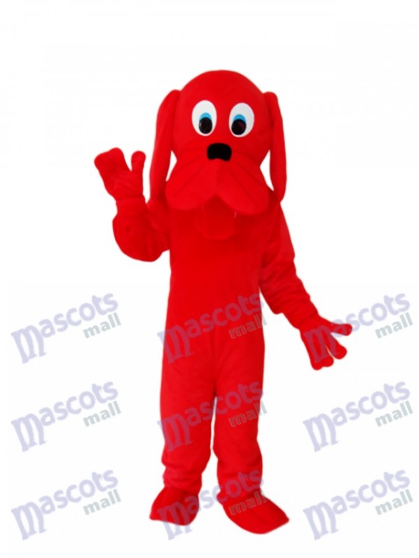 Red Dog Mascot Adult Costume