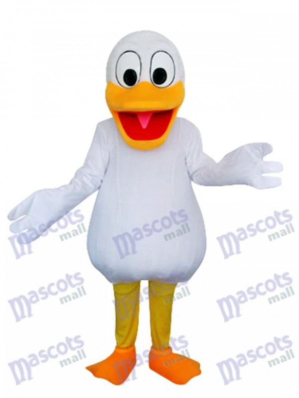 White Duck Mascot Adult Costume