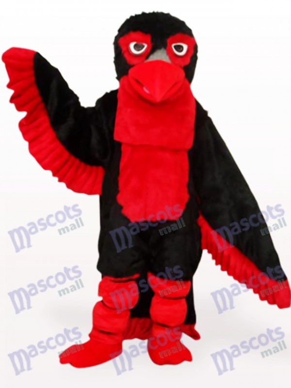 Black Long Hair Eagle Adult Mascot Costume