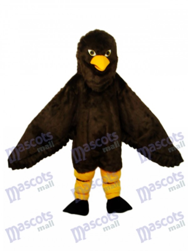 Long-haired Brown Eagle Mascot Adult Costume