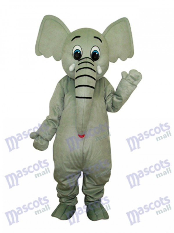 Little Grey Elephant Mascot Adult Costume