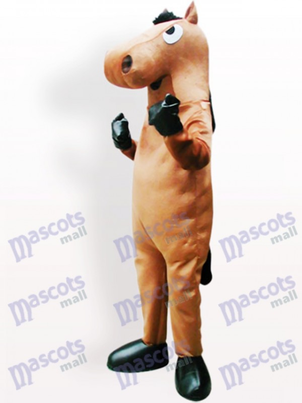 Brown Horse Adult Mascot Costume