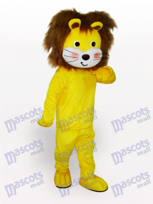 Yellow Lion Animal Mascot Costume