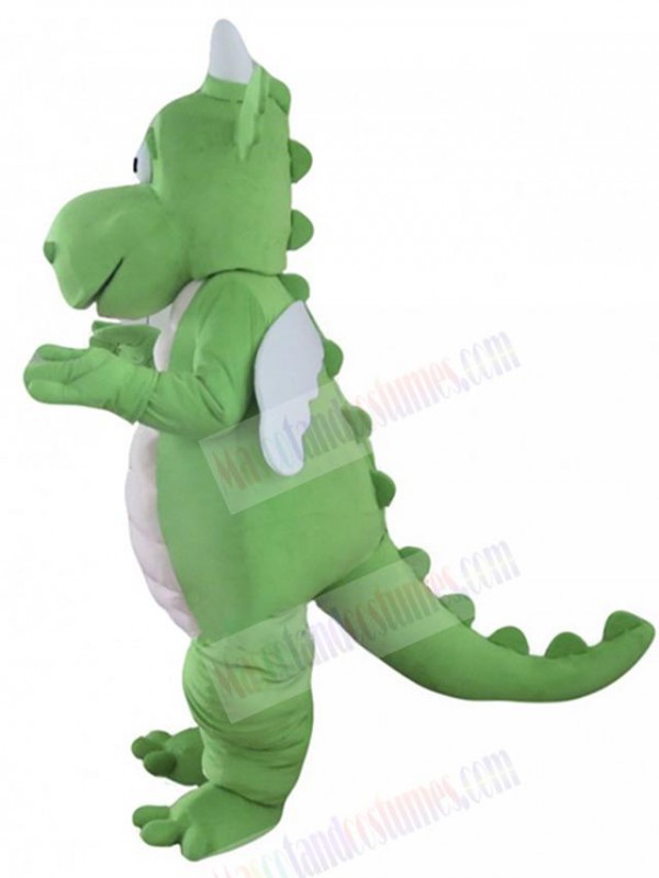 Green Adult Dragon Mascot Costume