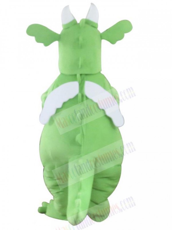 Green Adult Dragon Mascot Costume