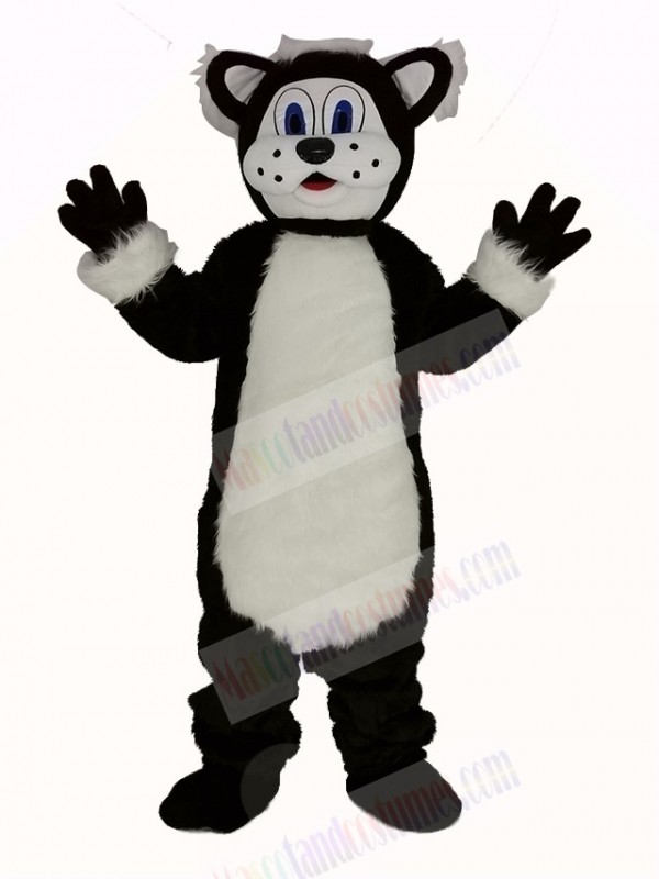 Black and White Fat Cat Mascot Costumes Animal