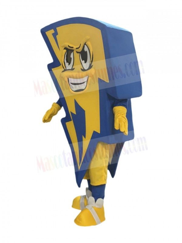 Lightning mascot costume