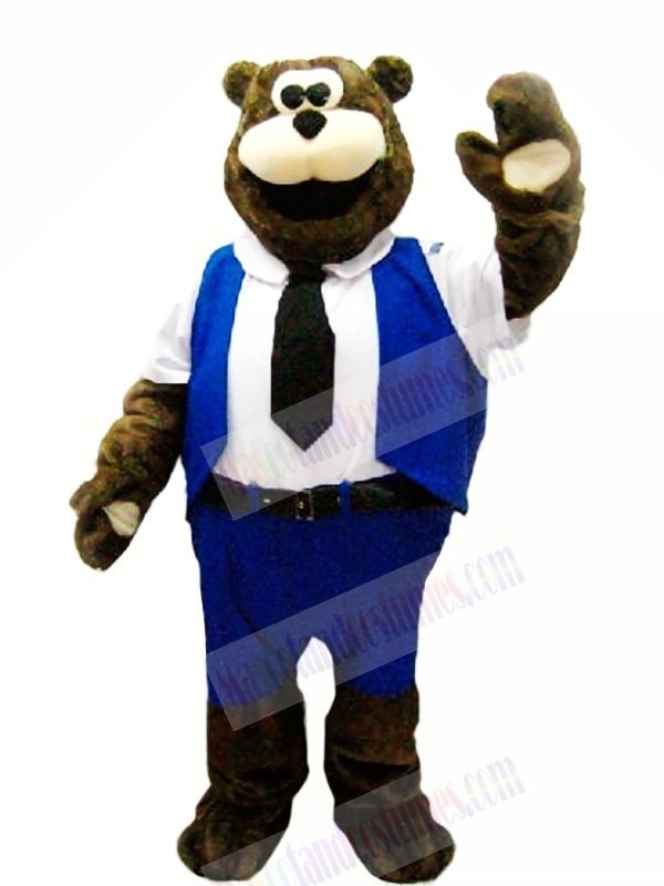 Worker Bear Mascot Costumes Cartoon	