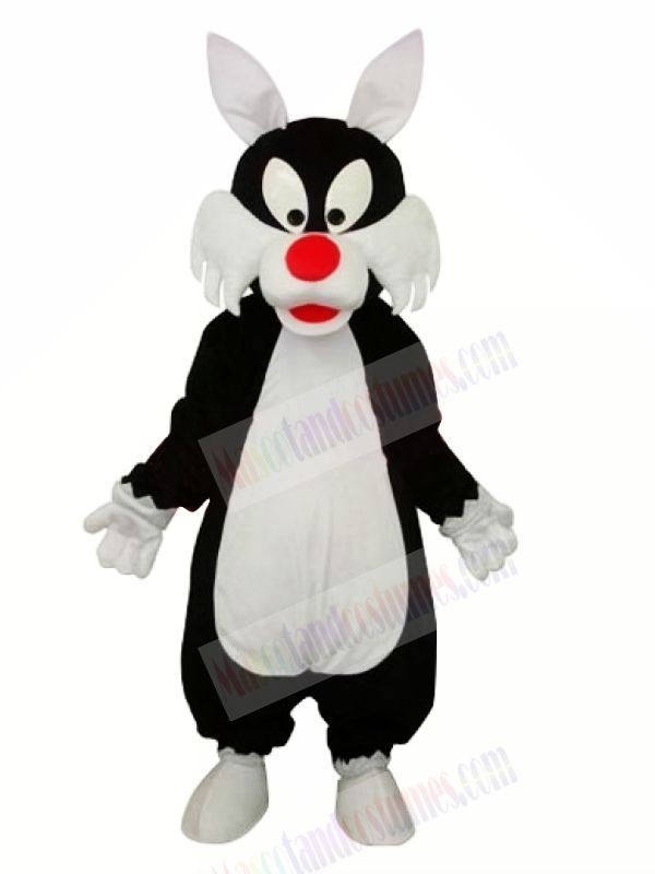 Funny Wolf with Red Nose Mascot Costumes Cartoon