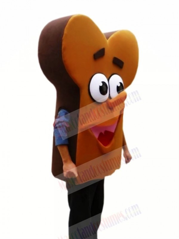 Yummy Bread Mascot Costume Cartoon