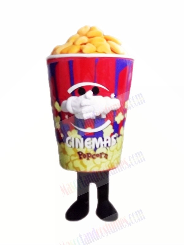 Funny Popcorn Mascot Costume Cartoon