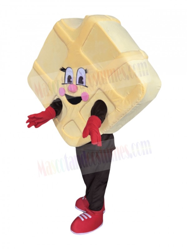 Waffle mascot costume