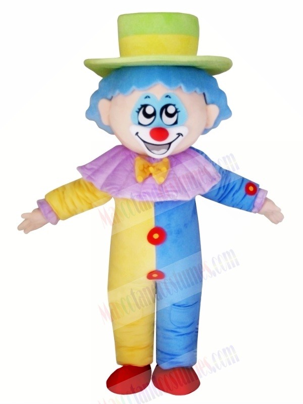 Funny Halloween Clown Mascot Costume Cartoon	