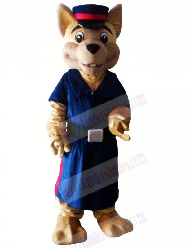 Police Dog Adult Mascot Costume Halloween Christmas Cartoon