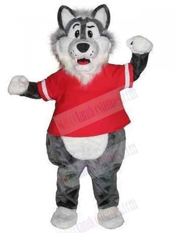 Wolf mascot costume