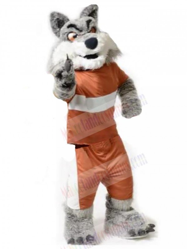 Wolf mascot costume