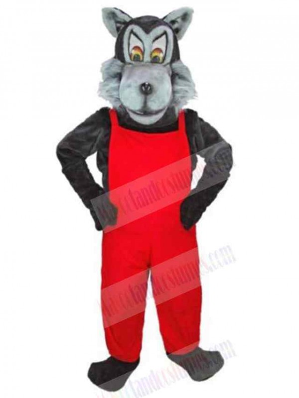 Wolf mascot costume